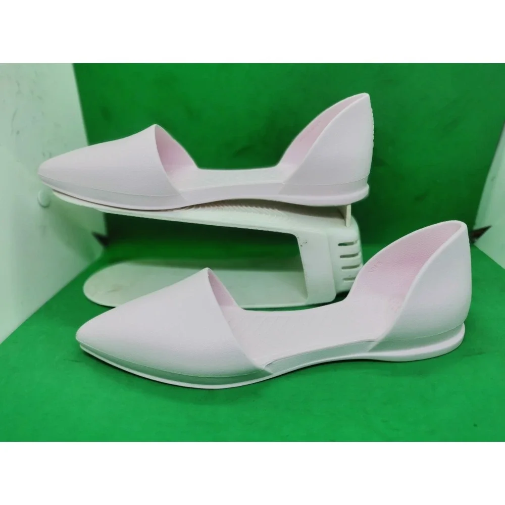 Native Womens Size 8 Audrey Dorsay Flats Jiffy Light Pink Slip On Waterproof